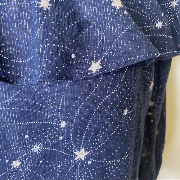 Anthropologie FLOREAT Starlit Off Shoulder Top Small Fairycore Whimsical - Picture 13 of 13